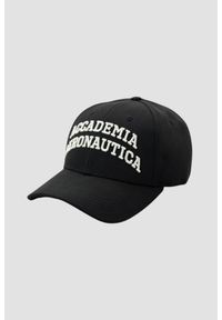 Aeronautica Militare - AERONAUTICA MILITARE Czarna czapka z daszkiem. Kolor: czarny. Wzór: haft