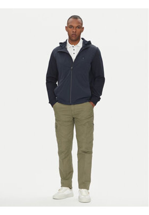 Aeronautica Militare Kurtka softshell 251AF499F559 Granatowy Regular Fit. Kolor: niebieski. Materiał: syntetyk