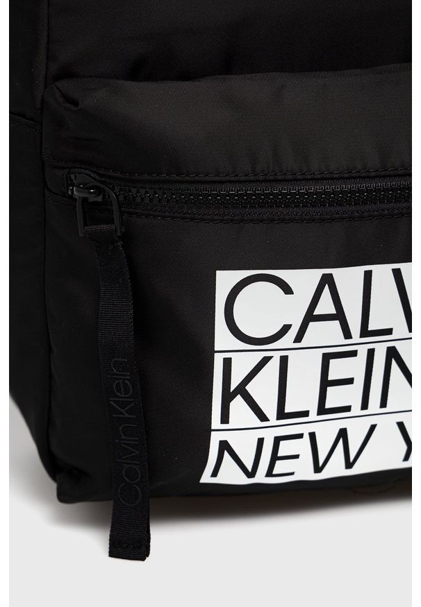 Calvin Klein - Plecak. Kolor: czarny. Materiał: poliester