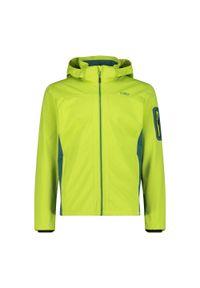 Kurtka męska turystyczna CMP 39A5027. Typ kołnierza: kaptur. Kolor: niebieski. Materiał: softshell. Sport: turystyka piesza #1