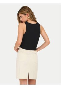 only - ONLY Top Shelly 15325019 Czarny Slim Fit. Kolor: czarny. Materiał: bawełna #7