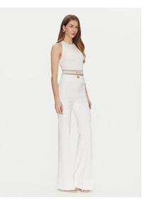 Elisabetta Franchi Spodnie materiałowe PA-078-51E2-V300 Biały Regular Fit. Kolor: biały. Materiał: syntetyk #5
