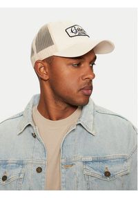 Guess Jeans Czapka z daszkiem M5RZ17 WF8V1 Écru. Materiał: materiał, bawełna