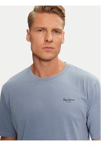 Pepe Jeans T-Shirt Jacko PM508664 Niebieski Regular Fit. Kolor: niebieski. Materiał: bawełna