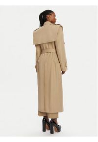 Balmain Trencz DF0TL155CF48 Beżowy Regular Fit. Kolor: beżowy. Materiał: bawełna