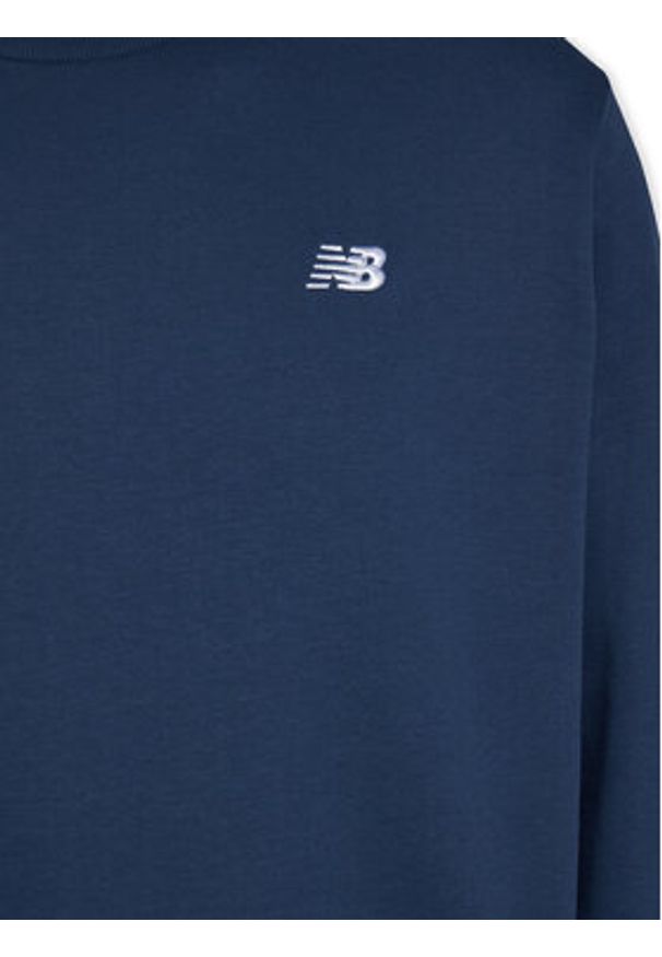 New Balance Bluza Small Logo MT41507 Granatowy Relaxed Fit. Kolor: niebieski. Materiał: bawełna
