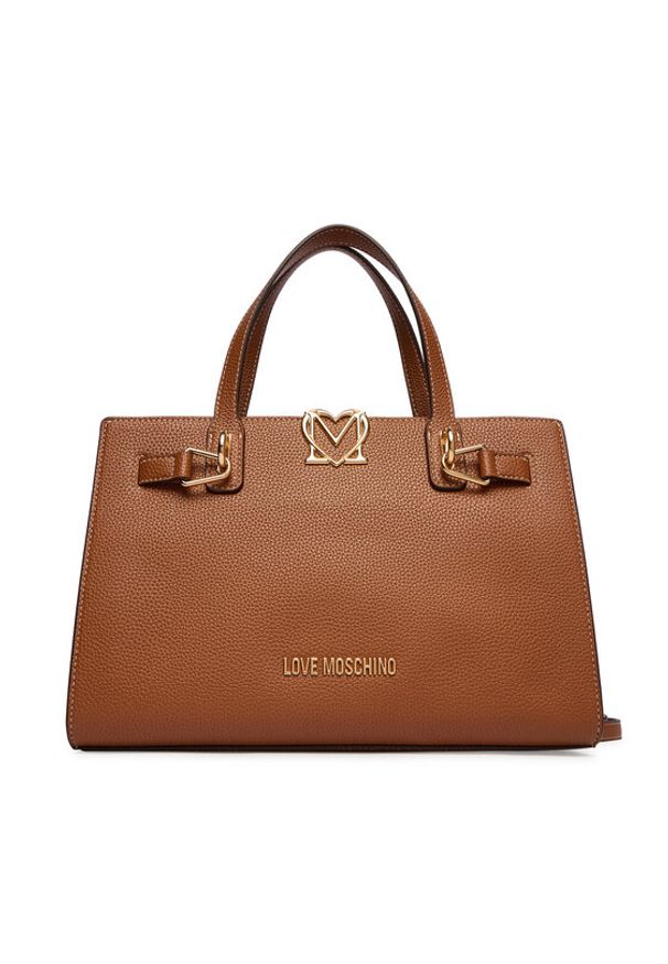 Love Moschino - LOVE MOSCHINO Torebka JC4126PP1OLM0200 Brązowy. Kolor: brązowy. Materiał: skórzane