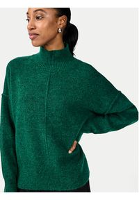 YAS Golf Balis 26030703 Zielony Relaxed Fit. Typ kołnierza: golf. Kolor: zielony. Materiał: syntetyk #4