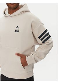 Adidas - adidas Bluza Star Wars The Mandalorian™ JI5719 Beżowy Regular Fit. Kolor: beżowy. Materiał: bawełna. Wzór: motyw z bajki #8