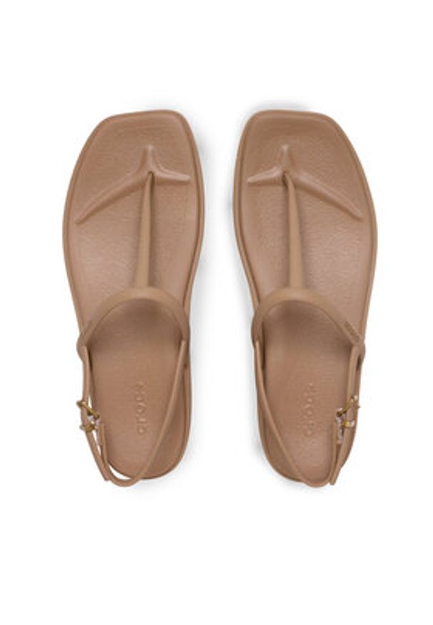 Crocs Sandały Miami Thong Flip 209793 Brązowy. Kolor: brązowy