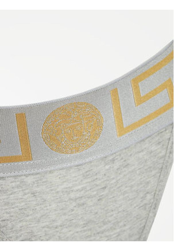 VERSACE - Versace Stringi AUD01042 Szary. Kolor: szary. Materiał: bawełna