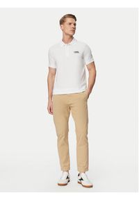 Karl Lagerfeld - KARL LAGERFELD Polo 745780 500235 Biały Regular Fit. Typ kołnierza: polo. Kolor: biały. Materiał: bawełna #4