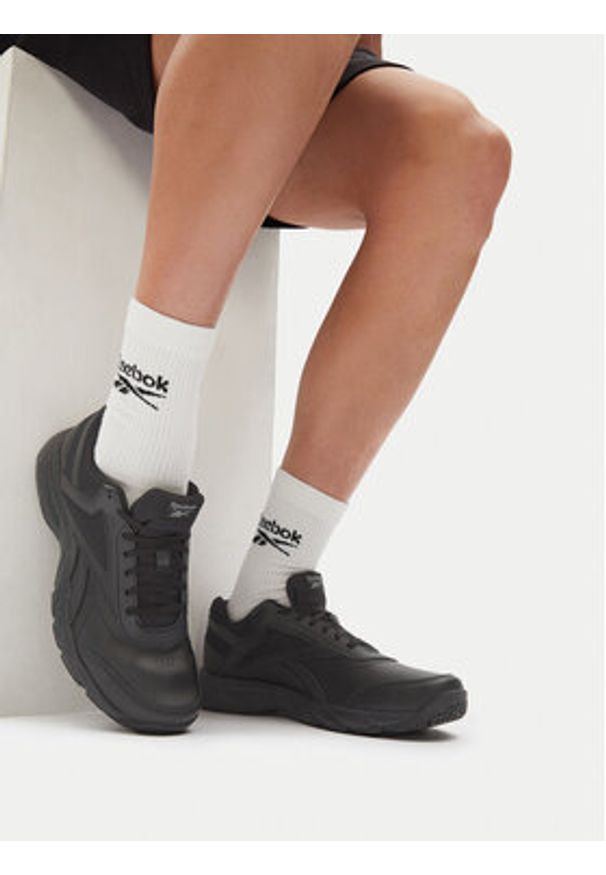 Reebok Sneakersy Work N Cushion 100001162 Czarny. Kolor: czarny. Materiał: skóra