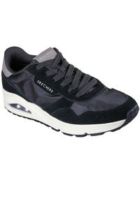 skechers - Adidasy Skechers Uno-vintage Dayz, Mężczyźni. Kolor: czarny. Materiał: skóra ekologiczna, materiał. Sport: fitness