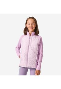 Decathlon - Bluza dziecięca Domyos. Kolor: fioletowy. Materiał: materiał