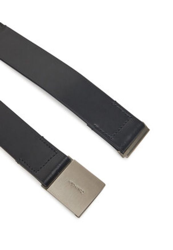 Calvin Klein Pasek Damski Logo Plaque Elasticated Belt 3.0 K60K612931 Czarny. Kolor: czarny. Materiał: skóra