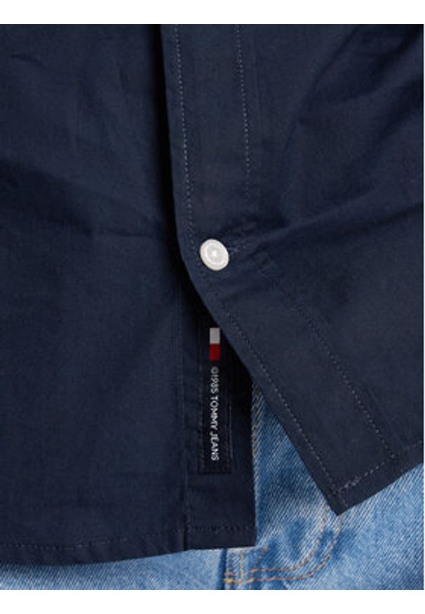 Tommy Jeans Koszula DM0DM22026 Granatowy Regular Fit. Kolor: niebieski. Materiał: bawełna