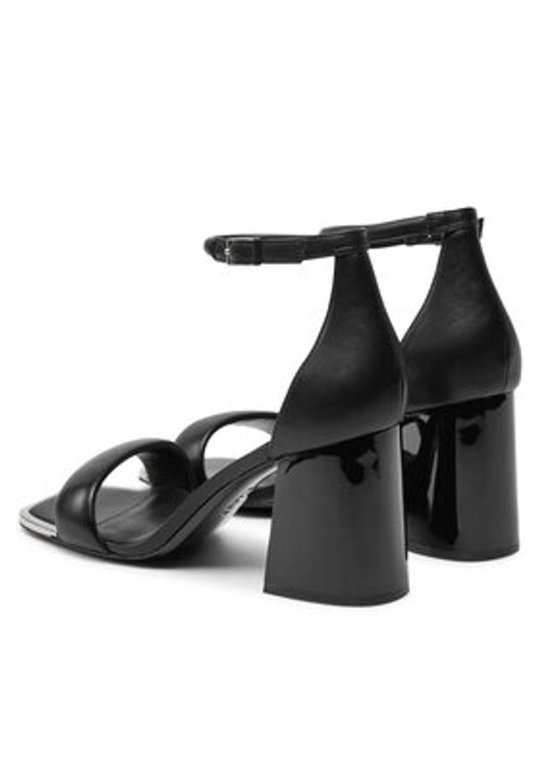 DKNY Sandały Scarla K3407532 Czarny. Kolor: czarny. Materiał: skóra