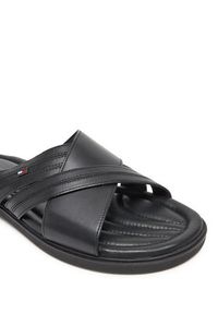 TOMMY HILFIGER - Tommy Hilfiger Klapki Premium Hilfiger Cc Lth Sandal FM0FM05504 Czarny. Kolor: czarny. Materiał: skóra #3