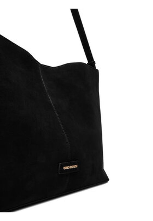 Gino Rossi - GINO ROSSI Torebka EO-LA224-19148-1 Czarny. Kolor: czarny. Materiał: zamszowe, skórzane