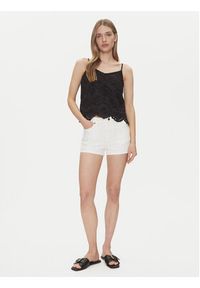 Pieces Top Vilde 17156563 Czarny Regular Fit. Kolor: czarny. Materiał: bawełna #4