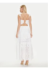 Guess Sukienka letnia Sl Palma Long W4GK46 WG571 Biały Regular Fit. Kolor: biały. Materiał: bawełna. Sezon: lato