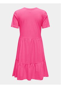 only - ONLY Sukienka codzienna May 15286934 Różowy Regular Fit. Okazja: na co dzień. Kolor: różowy. Materiał: bawełna. Typ sukienki: proste. Styl: casual #2