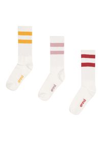 Sprandi Zestaw 3 par wysokich skarpet unisex 0UB-003-AW23 (3-pack) Czerwony. Kolor: czerwony. Materiał: bawełna