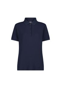Damska koszulka polo CMP. Typ kołnierza: polo. Kolor: niebieski #1