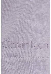 Calvin Klein t-shirt bawełniany kolor fioletowy. Kolor: fioletowy. Materiał: bawełna. Wzór: gładki. Styl: klasyczny #4