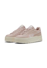 Puma - Damskie sneakersy Karmen II Crafted Flowers PUMA Rose Quartz White Pink. Kolor: biały, różowy, wielokolorowy. Obcas: na platformie