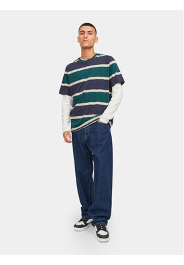 Jack & Jones - Jack&Jones Jeansy Eddie 12249028 Granatowy Loose Fit. Kolor: niebieski
