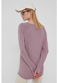 Vero Moda sweter damski kolor różowy lekki. Okazja: na co dzień. Kolor: różowy. Materiał: materiał, wiskoza, dzianina. Długość rękawa: raglanowy rękaw. Styl: casual #5