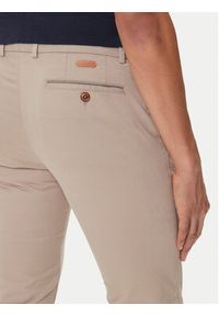 Bugatti Spodnie materiałowe 4220 16224 Beżowy Slim Fit. Kolor: beżowy. Materiał: bawełna #5