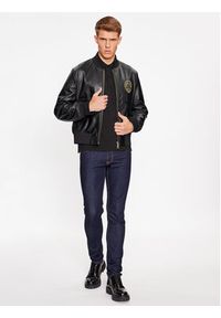 Versace Jeans Couture Kurtka skórzana 75GAVP07 Czarny Regular Fit. Kolor: czarny. Materiał: skóra #3
