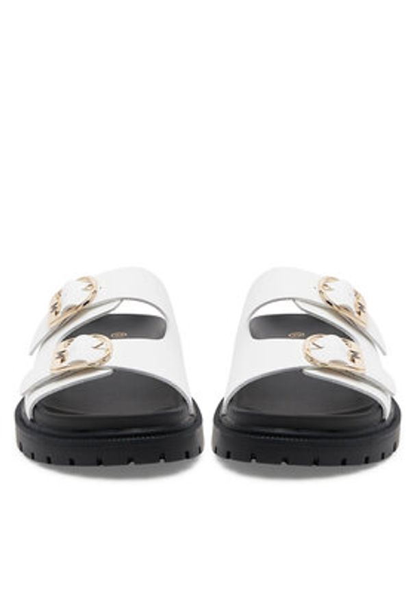 MEXX Klapki EO-MX/021C-HY Biały. Kolor: biały. Materiał: skóra