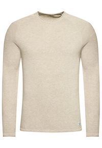 Jack & Jones - Jack&Jones Sweter Hill 12157321 Beżowy Regular Fit. Kolor: beżowy. Materiał: bawełna #5