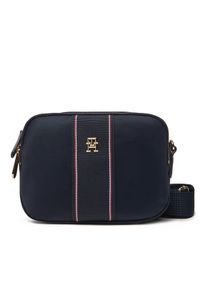 TOMMY HILFIGER - Tommy Hilfiger Torebka Poppy Camera Bag Corp AW0AW17230 Granatowy. Kolor: niebieski. Materiał: skórzane #1