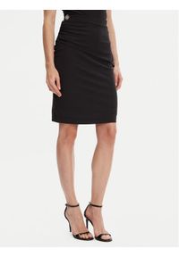 Guess Spódnica mini W5YD64 KAQL2 Czarny Regular Fit. Kolor: czarny. Materiał: wiskoza