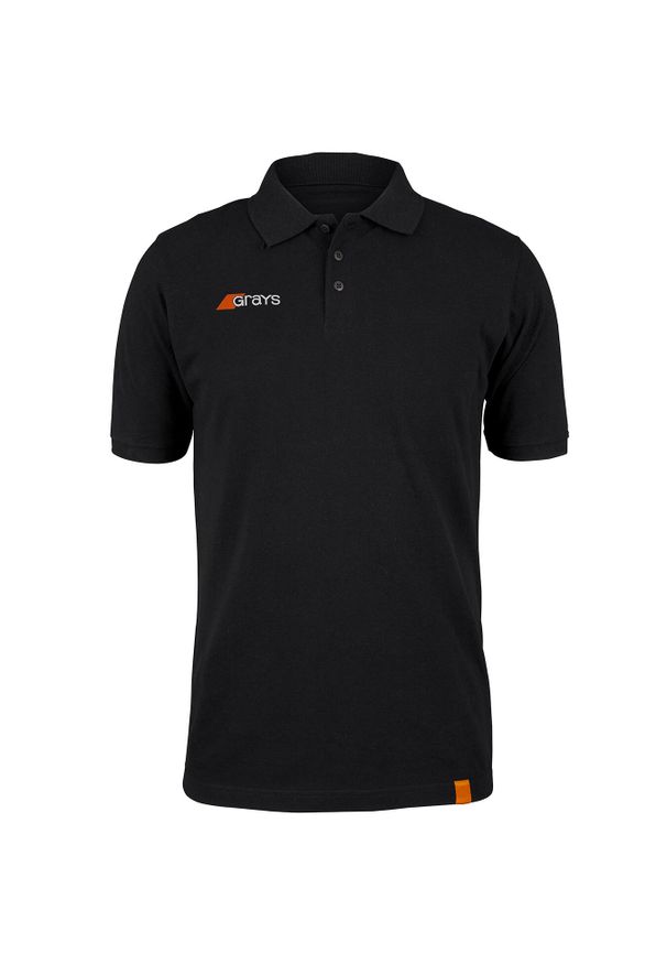 GRAYS - Polo Grays Hockey Tangent. Typ kołnierza: polo. Kolor: czarny