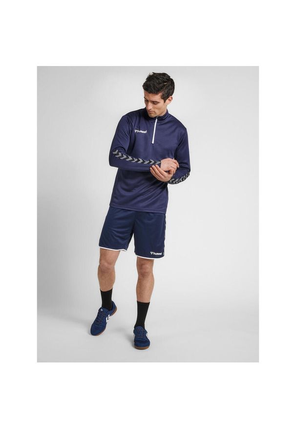 Hummel bluza sportowa na trening hml Authentic Half Zip Sweatshirt r. 2XLHummel. Kolor: niebieski. Materiał: materiał. Sport: fitness