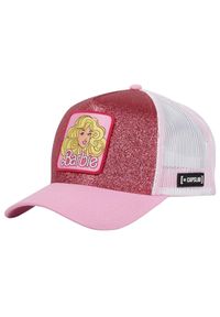 CapsLab - Czapka z daszkiem Capslab Barbie Glitter Trucker Pink/White - CL/BA1/2/CT/BA18. Kolor: różowy. Styl: sportowy #1