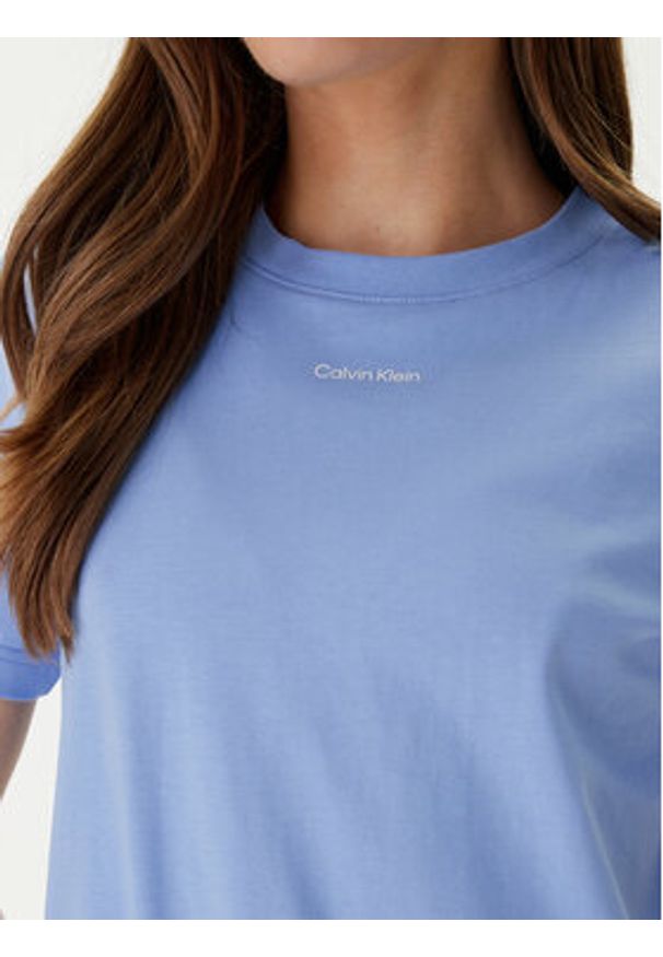 Calvin Klein T-Shirt 20s Classic Logo LV147C857G Niebieski Regular Fit. Kolor: niebieski. Materiał: bawełna