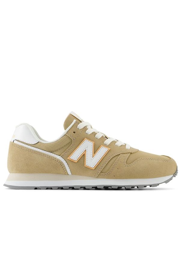 Buty New Balance WL373SQ2 - beżowe. Okazja: na co dzień. Kolor: beżowy. Materiał: guma, syntetyk, zamsz, materiał, skóra. Szerokość cholewki: normalna. Model: New Balance 373