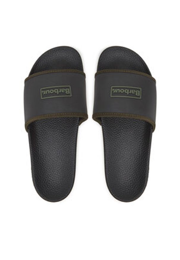 Barbour Klapki MBS0020BK51 Czarny. Kolor: czarny. Materiał: syntetyk