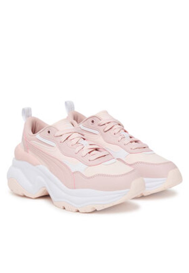 Puma Sneakersy Cilia Wedge 393915 15 Różowy. Kolor: różowy. Materiał: skóra