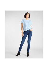 Lee - DAMSKI T-SHIRT LEE GARMENT DYED TEE RELAXED FIT SKY BLUE L40RETNR 112108708 #4
