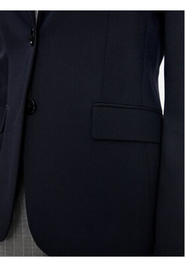 BOSS - Boss Marynarka Juleah1 50514069 Granatowy Slim Fit. Kolor: niebieski. Materiał: syntetyk