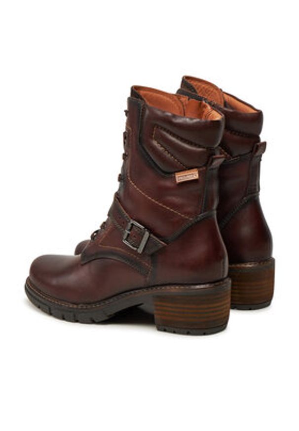 Pikolinos Trzewiki W1T-8675C1 Brązowy. Kolor: brązowy. Materiał: skóra