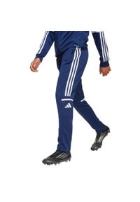 Spodnie Adidas Sport Sq25 Tr Pnt Y Dzieci. Kolor: niebieski, czarny, wielokolorowy. Sport: piłka nożna
